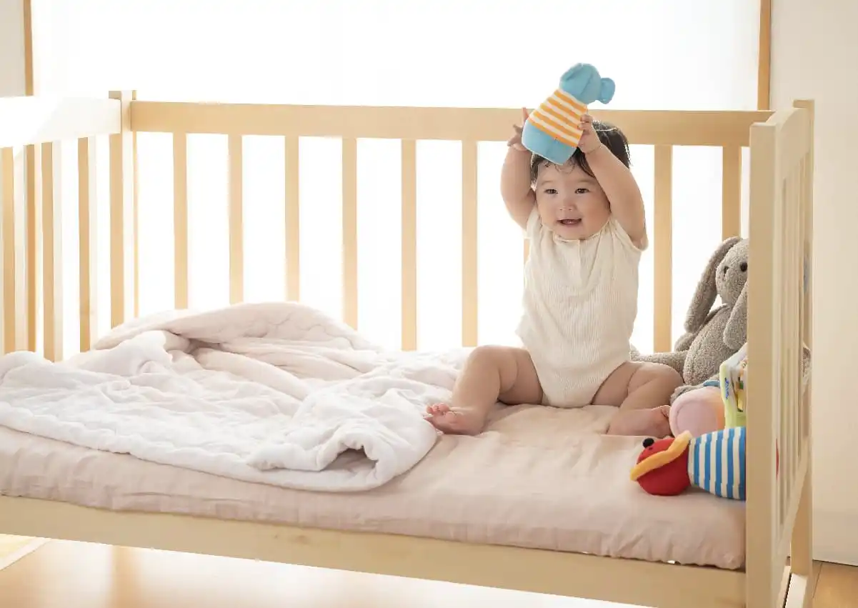 ベビーベッド などご希望のサイズにあわせてベビー布団をお作りすることもできます