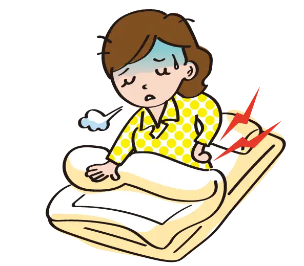 朝起きて腰が痛い。そんな時には腰痛対策マットレスで腰痛改善