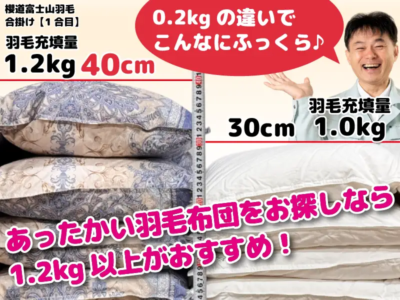 他社羽毛布団との比較