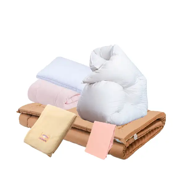 婚礼セット［1］<br>（腰いい寝・本掛1合目・お日様のチカラ・かんたんシーツ・ホテル枕・掛敷枕カバー(防縮加工)）